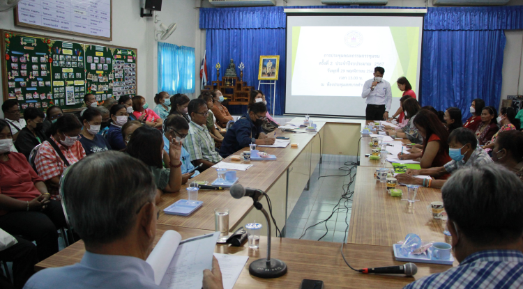 วันที่ 29 พฤศจิกายน 2566 นายชัยรัตน์ กิตติหิรัญวัฒน์ นายกเทศมนตรีตำบลตลาดแค พร้อมด้วยคณะผู้บริหาร และเจ้าหน้าที่เทศบาลตำบลตลาดแค ร่วมประชุมคณะกรรมการชุมชน ครั้งที่ 2 ประจำปีงบประมาณ 2567 ณ ห้องประชุมเทศบาลตำบลตลาดแค โดยมีคณะกรรมการชุมชนทั้ง 10 ชุมชน ในเขตเทศบาลตำบลตลาดแคเข้าร่วมประชุมโดยพร้อมเพียงกัน