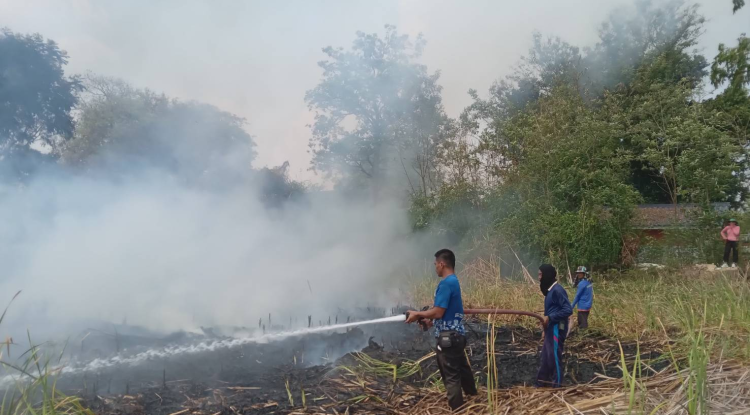 วันที่ 1 พฤษภาคม 2567  เวลา 13.35 น. ได้รับการแจ้งด้รับแจ้งเหตุไฟไหม้หญ้า กำลังลุกลามเข้าบริเวณ บ้านพักครู โรงเรียนธารปราสาทเพชรวิทยา นายชัยรัตน์ กิตติหิรัญวัฒน์  นายกเทศมนตรีตำบลตลาดแค ได้สั่งการให้เจ้าหน้าที่งานป้องกันและบรรเทาสาธารณภัย จำนวน 11 นาย นำรถน้ำออกระงับเหตุเพลิงไหม้  สามารถควบคุมเพลิงให้อยู่ในวงจำกัดได้ (สาเหตุอยู่ระหว่างการตรวจสอบ)