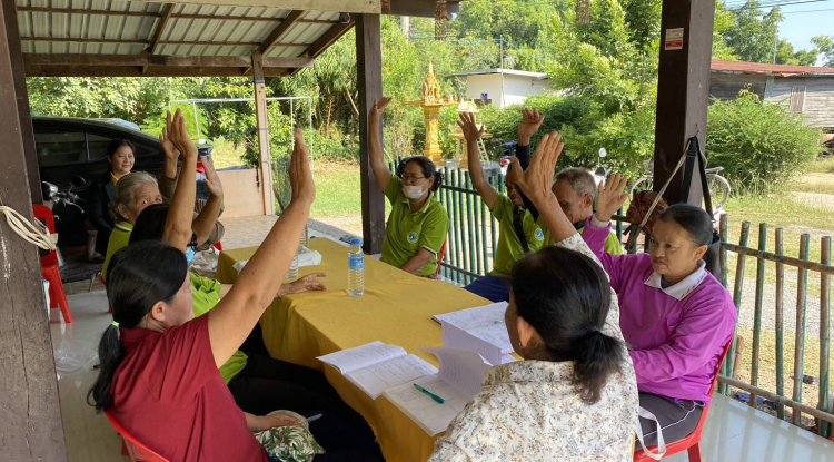 วันที่ 4 พฤศจิกายน 2567 นายชัยรัตน์ กิตติหิรัญวัฒน์ นายกเทศมนตรีตำบลตลาดแค มอบหมายให้เจ้าหน้าที่เทศบาลตำบลตลาดแค ลงพื้นที่ร่วมสังเกตุการณ์ในการประชุมคณะกรรมการชุมชน ชุมชนสระแทด   ตำบลธารปราสาท อำเภอโนนสูง จังหวัดนครราชสีมา